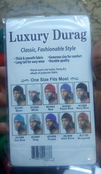 Durag en Polyester Style Classique
