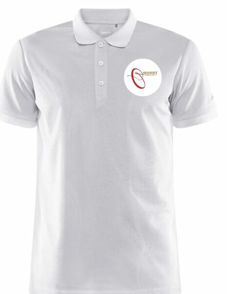 Polo blanc élégant homme