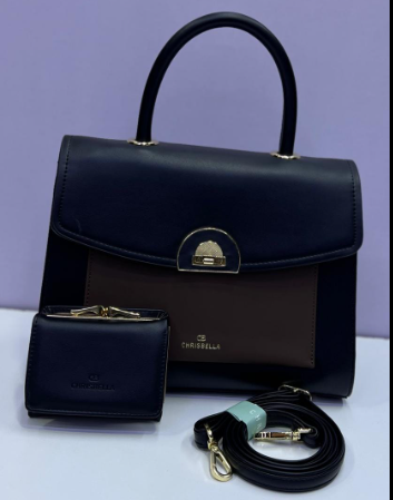 blue bag and wallet