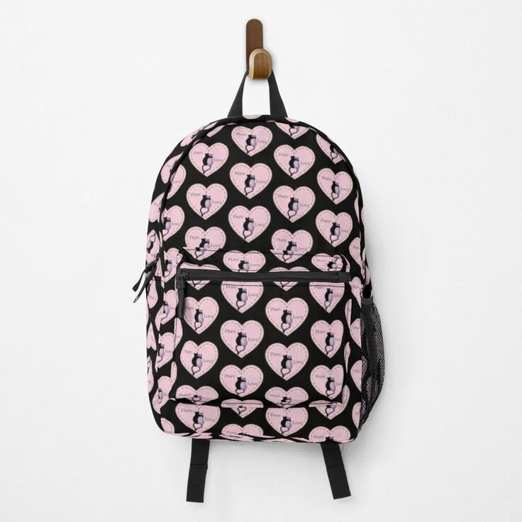 Sac à dos motifs cœurs
