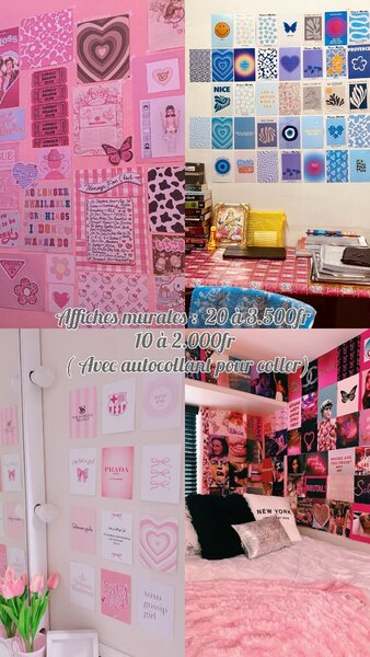 Kit déco affiches murales vibrantes