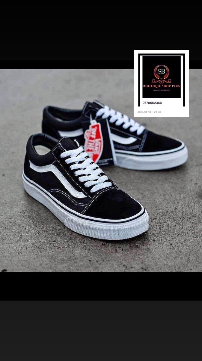 Basket vans authentique avec sa boîte