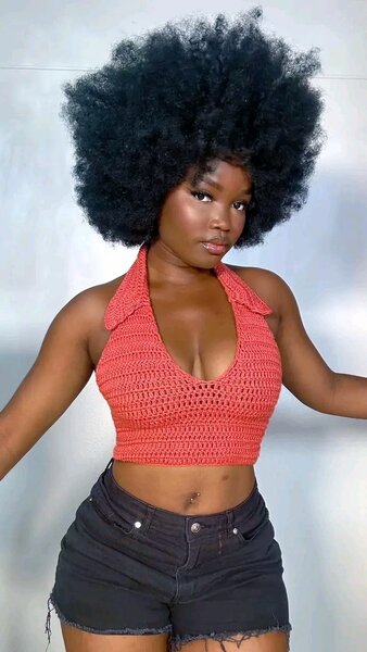 Top d'été crochet pour femme