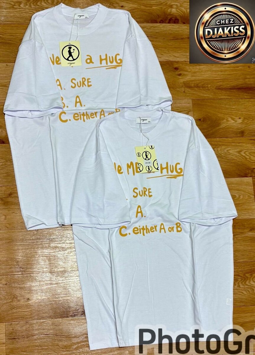 T-shirt unisexe imprimé ludique
