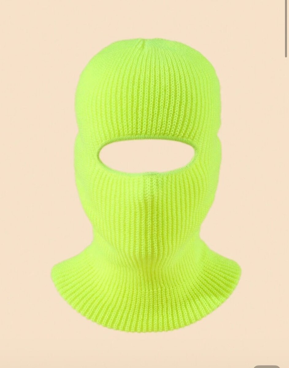 Cagoule en tricot colorée