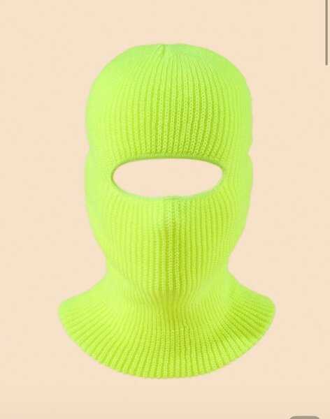 Cagoule en tricot colorée