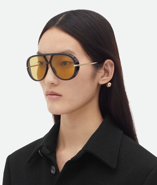 Женские олнцезащитные очки Bottega Veneta Aviateur Drop BV12