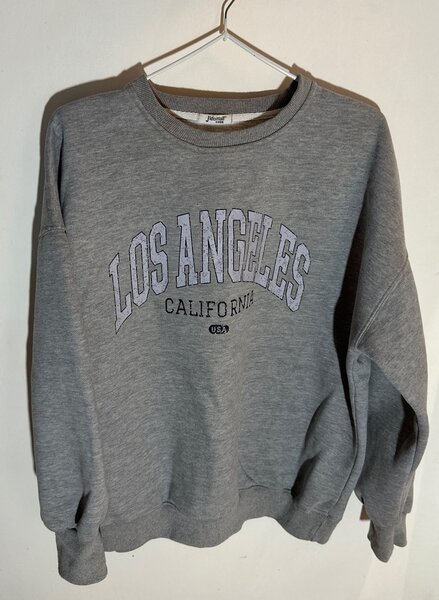 СЕРЫЙ СВИТШОТ LOS ANGLES | подходит S-M-L