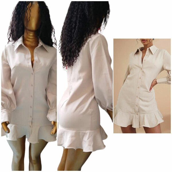 Robe prettylittlething.com beige
