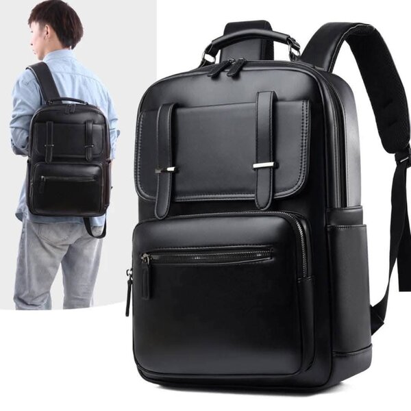 Sac à dos en cuir élégant