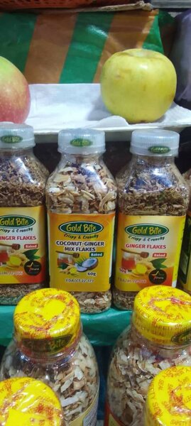 Coconut ginger flakes