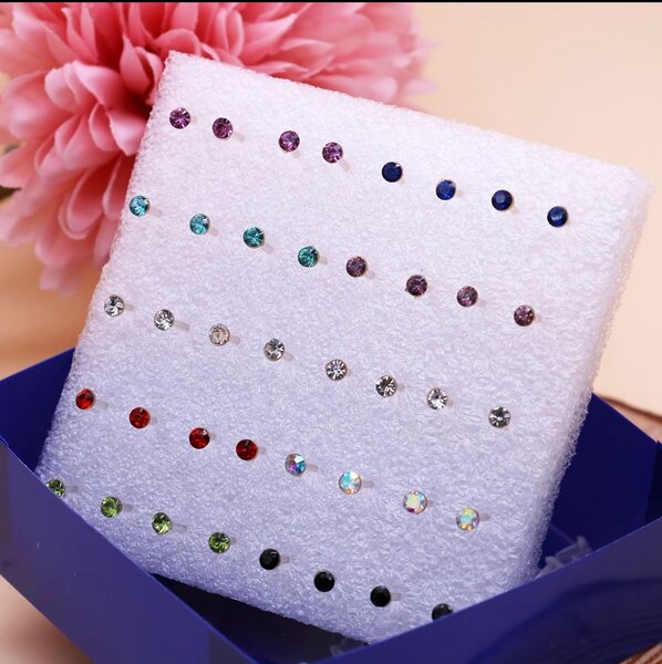 Silver stainless earrings