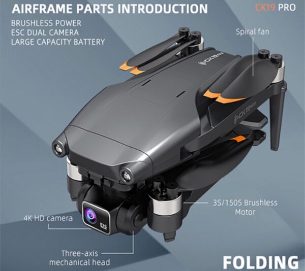 Drone Pliable Ck19- pro 4K HD