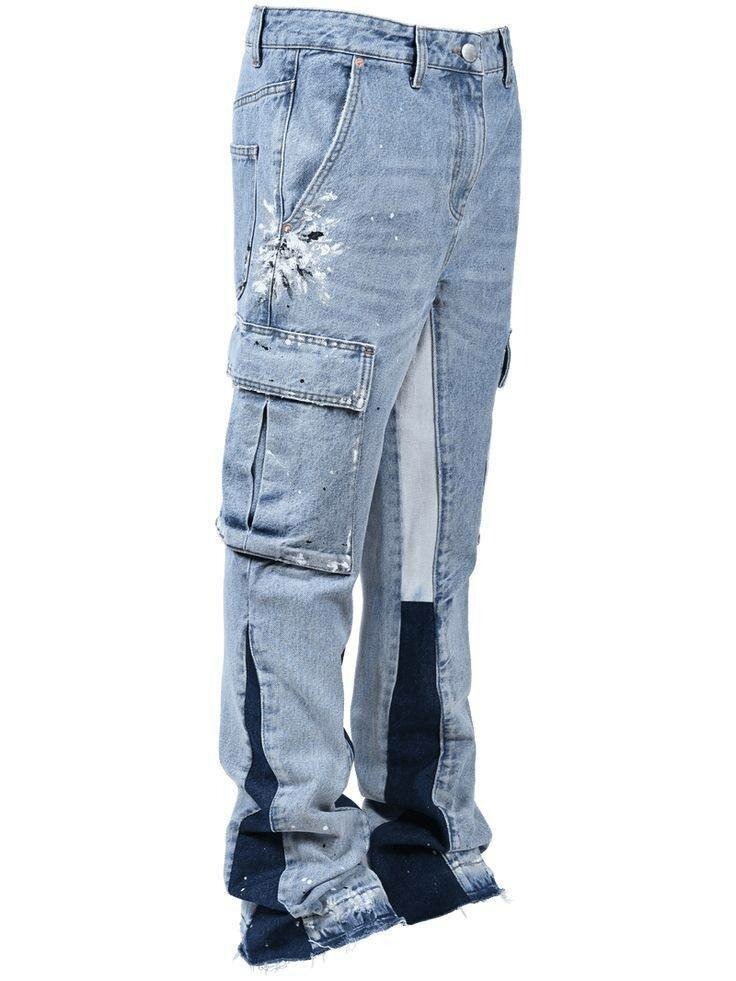 Jeans cargo décontractés pour hommes