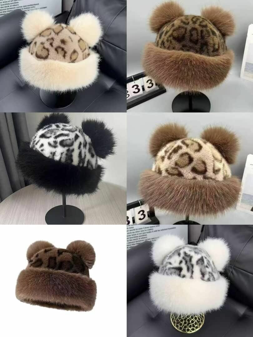 Chapeau en fausse fourrure tendance