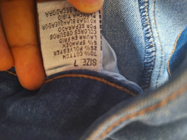 Blue skinny jean