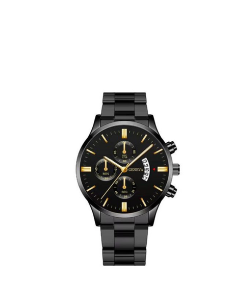 Montre unisex Élégante Noir