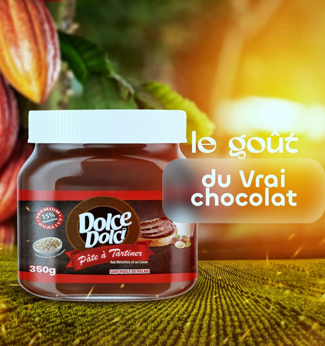 Chocolat Dolce aux noisettes