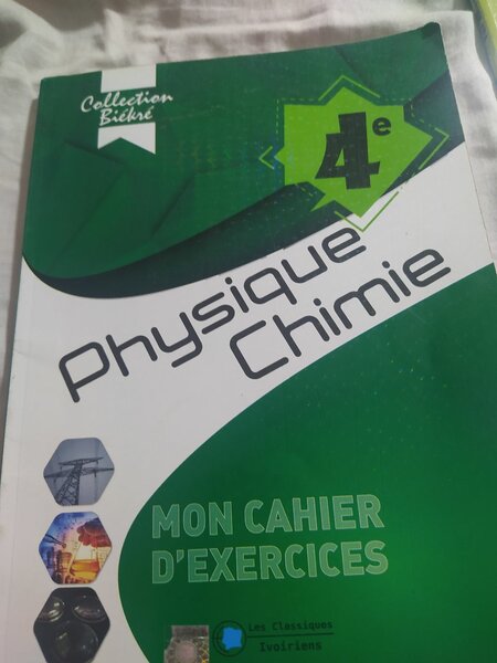 Cahier Physique Chimie 4e