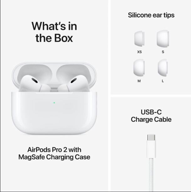 ORIGINAL APPLE Airpods PRO2    Crystal clear sound  Comfor