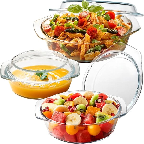 3pcs Pyrex bowls