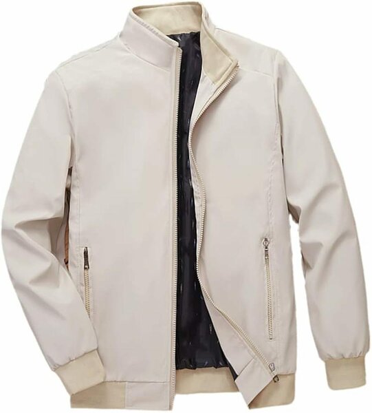 Blouson Homme Décontracté Zippé