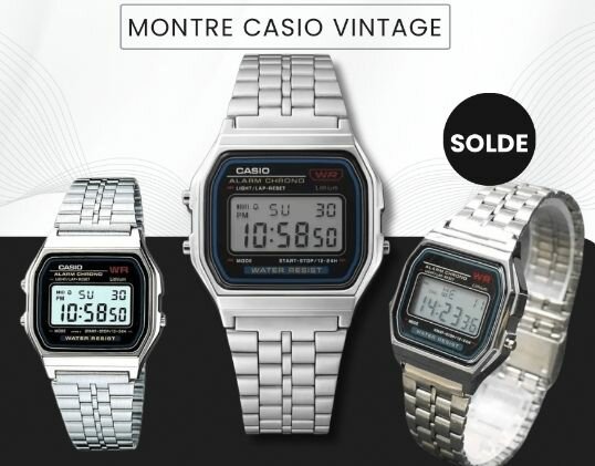 Montre Casio Vintage Argentée