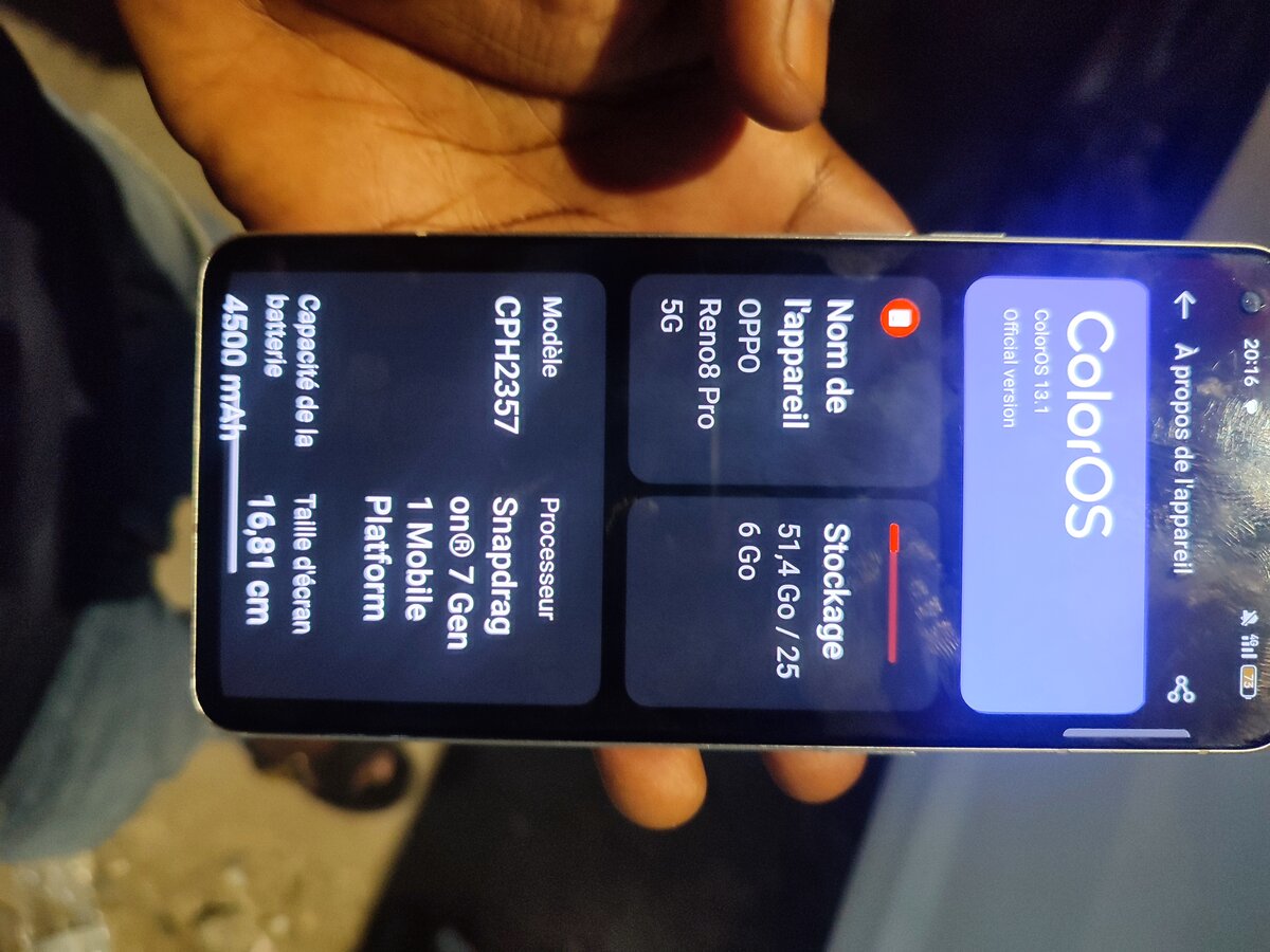 Smartphone Oppo Reno8 Pro 5G