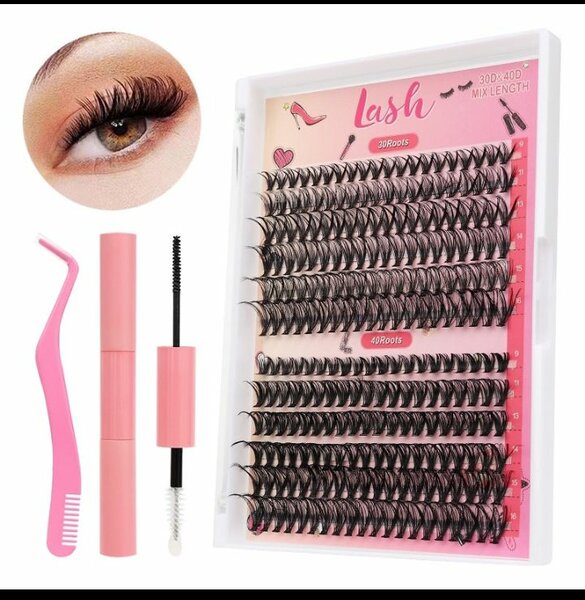 DIY cluster lashes