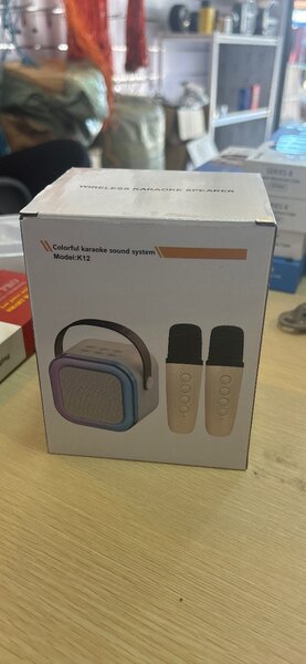 Colorful karaoke sound system