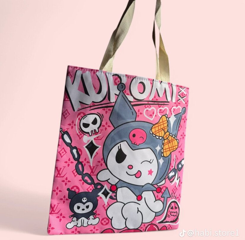 Sac cabas en toile imprimée