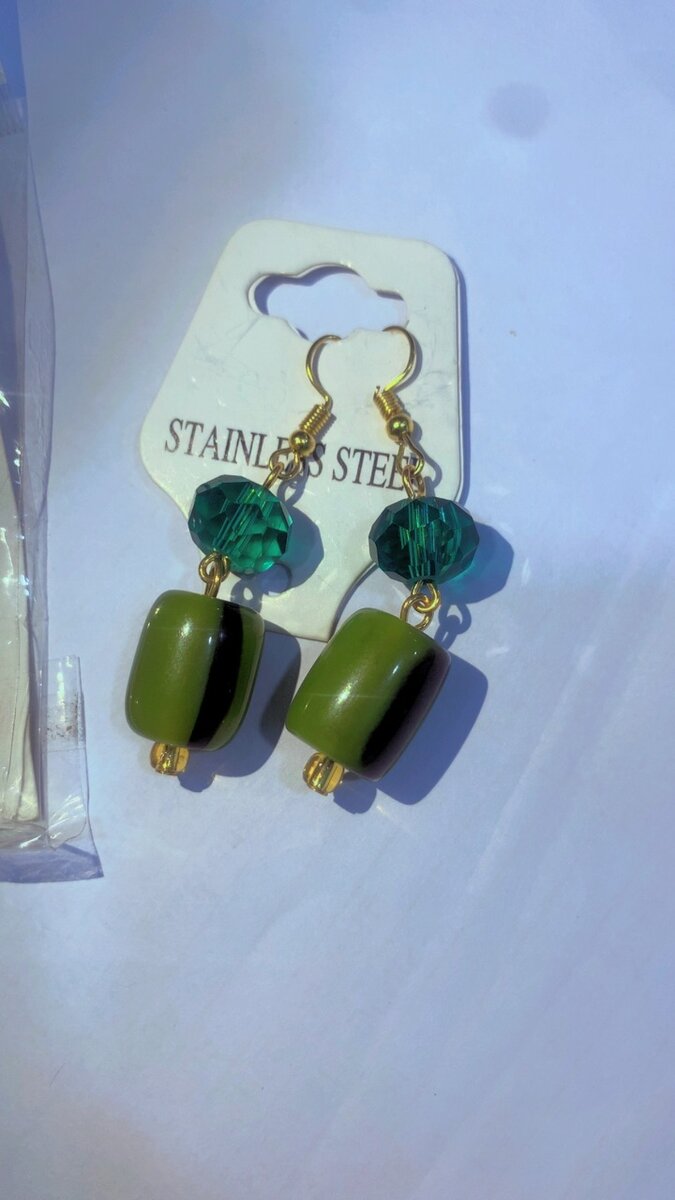 Boucle d oreille africain.