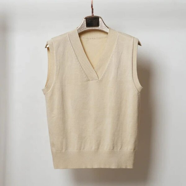 Gilet sans manches en tricot