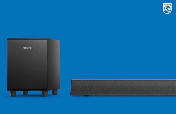 PHILIPS B5306 2.1-Channel Soundbar with Wireless Subwoofer &