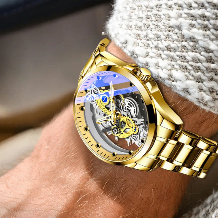 Montre automatique mécanique luxe