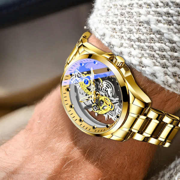 Montre automatique mécanique luxe