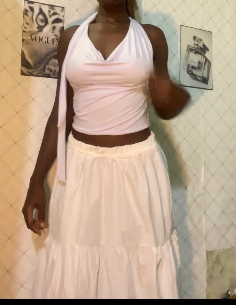 Ensemble blanc chic d'été
