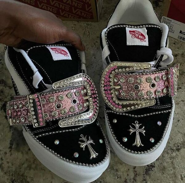 Baskets Vans personnalisées strass