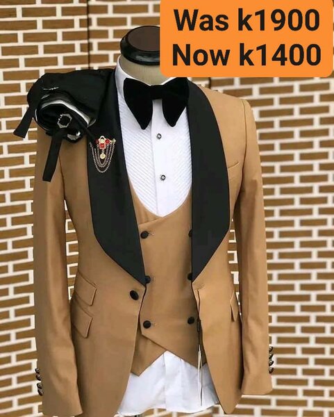 men's brown suit