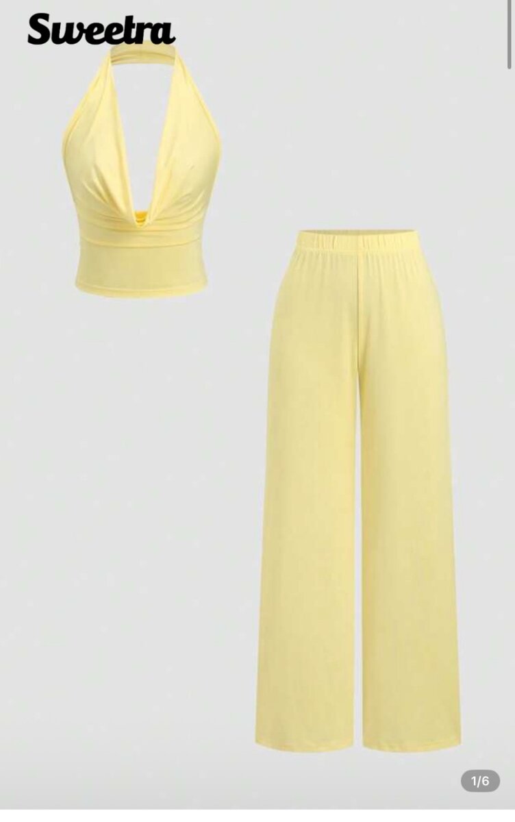 Ensemble Jaune Décontracté