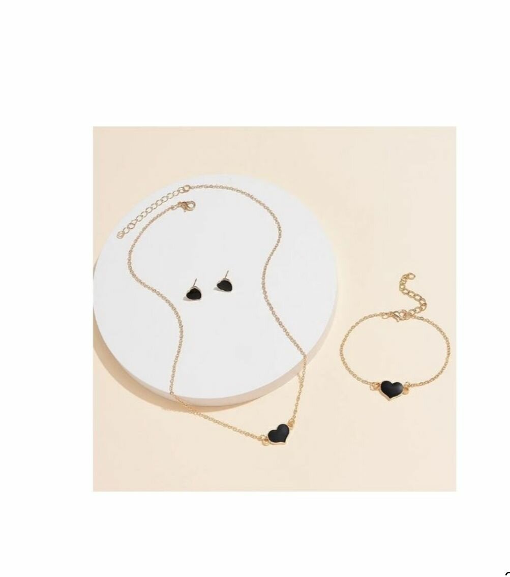 4pcs Ensemble De Bijoux Collire Bracelet