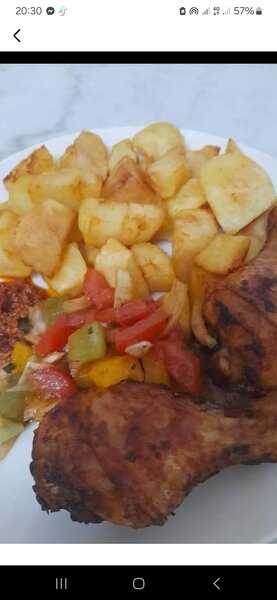 Pomme de terres sauté poulet