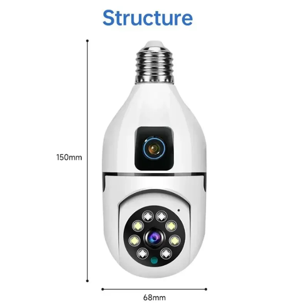 Caméra de surveillance double lentille