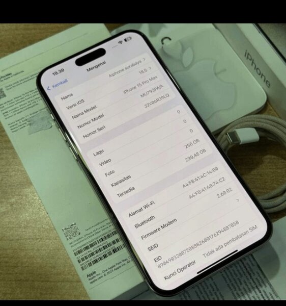 Iphone 15pro Max 256 Go