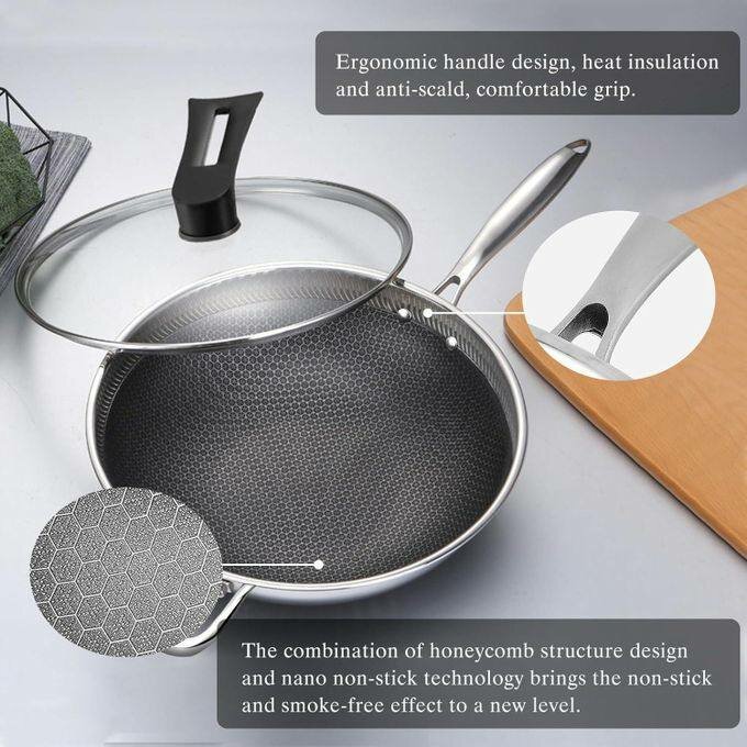 Poêle antiadhésive en inox