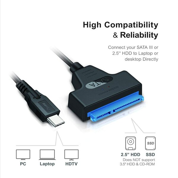 Adaptateur SATA à USB 3.1