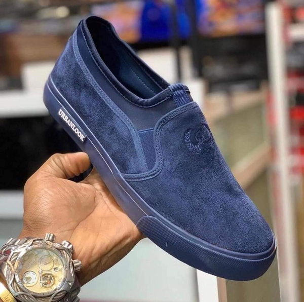 Slip-ons blue