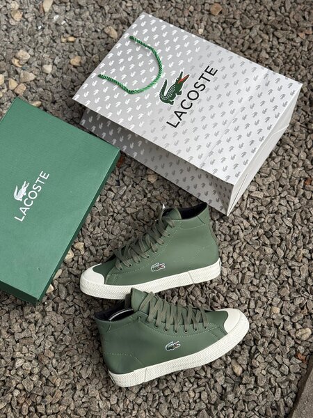Baskets montantes Lacoste vertes