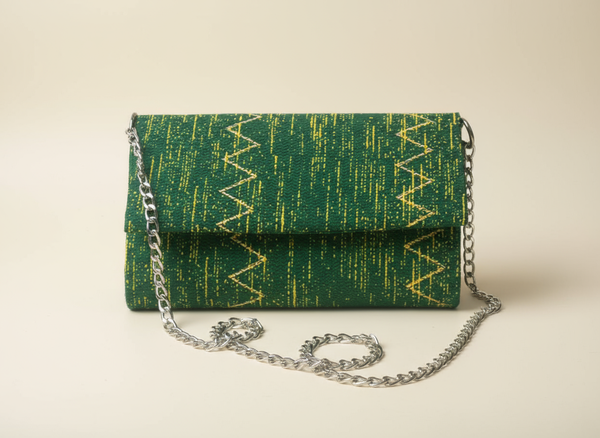 Sac à main chaîne chic vert