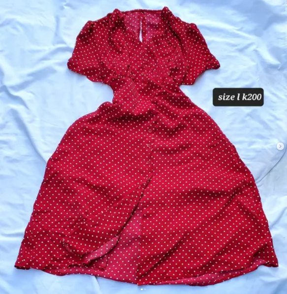 red dress